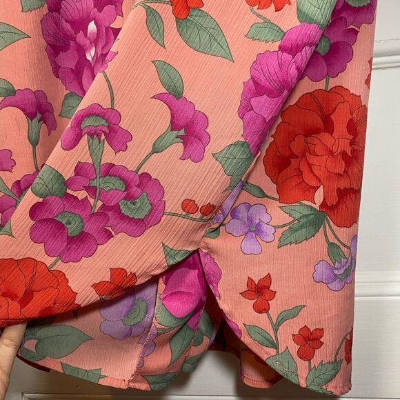 Victoria’s Secret Gold Label| Vintage Floral Nightgown Shirt Pajama Top Pink M/L - Picture 9 of 13